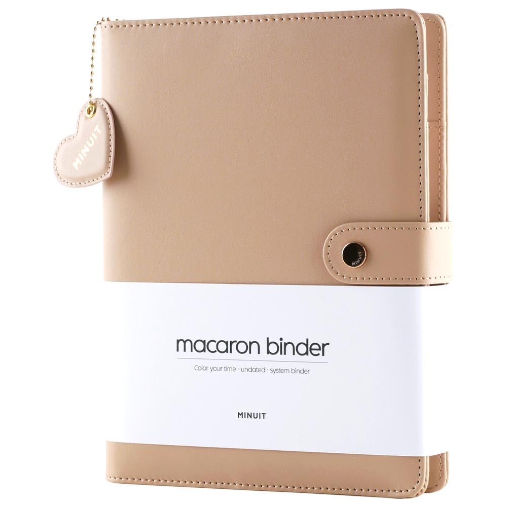 Amazon | MINUIT マカロン バインダー A5 A6 プランナー 6リング